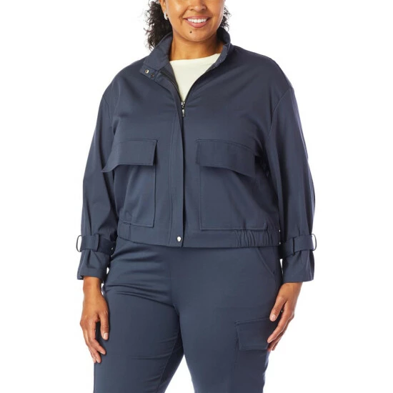 Best Sale ๐ MarlaWynne WynneLayers Polished Knit Jacket With Belted Cuff Inky Blue โ๏ธ 4 Best Sale ๐ MarlaWynne WynneLayers Polished Knit Jacket With Belted Cuff Inky Blue โ๏ธ - Image 2