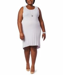 Cheap ⭐ MarlaWynne Sleeveless Rib Sweater Knit 👗 Dress Inky Blue 🔔 -Outlet MarlaWynne Sales unnamed file 2328