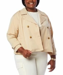 Best reviews of 🛒 MarlaWynne WynneLayers Cropped Double-Breasted Trench Jacket Storm Blue ⭐ -Outlet MarlaWynne Sales unnamed file 2342