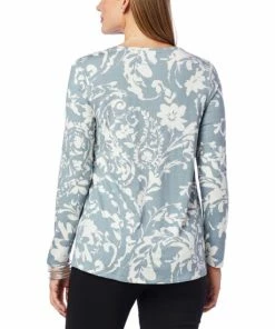 Coupon 🧨 MarlaWynne WynneLayers Butterfly Tee With Pocket Sea Mist Gray 👏 -Outlet MarlaWynne Sales unnamed file 2346