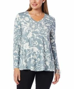 Coupon 🧨 MarlaWynne WynneLayers Butterfly Tee With Pocket Sea Mist Gray 👏 -Outlet MarlaWynne Sales unnamed file 2351