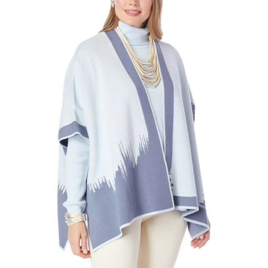 Deals ๐ฏ MarlaWynne SoftKNIT Jacquard Brushstroke Pattern Topper Sky Blue/storm Blue ๐ 3 Deals ๐ฏ MarlaWynne SoftKNIT Jacquard Brushstroke Pattern Topper Sky Blue/storm Blue ๐