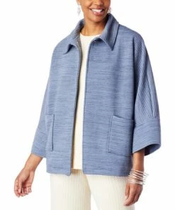 New 🔔 MarlaWynne Ribbed Jacquard Knit Ottoman Jacket Sage 😉 -Outlet MarlaWynne Sales unnamed file 2388