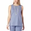 Buy 🛒 MarlaWynne WynneLayers SoftKNIT Sweater Knit Bateau Neck Tank Storm Blue 🎉