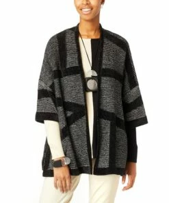 Flash Sale 👏 MarlaWynne Double Knit Jacquard Graphic Topper Ecru/camel 🔔 -Outlet MarlaWynne Sales unnamed file 2412