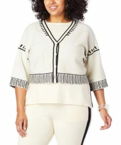 Deals 😀 MarlaWynne WynneLayers SoftKNIT Cropped Cardigan Ecru 🌟 -Outlet MarlaWynne Sales unnamed file 2417