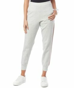 Promo 🧨 MarlaWynne WynneLayers SoftKNIT Jogger Pant With Side Stripe Ecru/black ⌛
