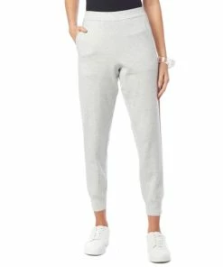 Promo 🧨 MarlaWynne WynneLayers SoftKNIT Jogger Pant With Side Stripe Ecru/black ⌛ -Outlet MarlaWynne Sales unnamed file 2445