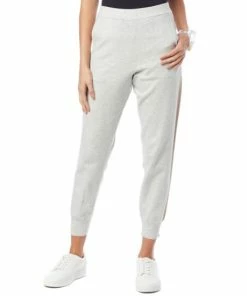 Promo 🧨 MarlaWynne WynneLayers SoftKNIT Jogger Pant With Side Stripe Ecru/black ⌛ -Outlet MarlaWynne Sales unnamed file 2448