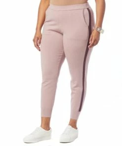 Promo 🧨 MarlaWynne WynneLayers SoftKNIT Jogger Pant With Side Stripe Ecru/black ⌛ -Outlet MarlaWynne Sales unnamed file 2449