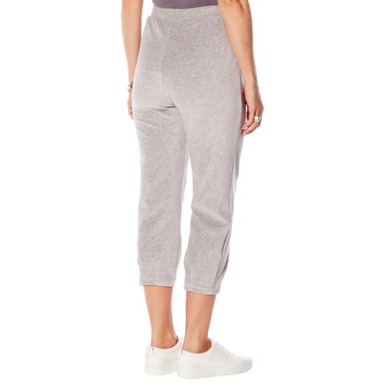 Cheapest 🥰 MarlaWynne WynneLayers Velour Knit Pull-On Crop Lantern Pant Ecru 😍 5 Cheapest 🥰 MarlaWynne WynneLayers Velour Knit Pull-On Crop Lantern Pant Ecru 😍 - Image 3