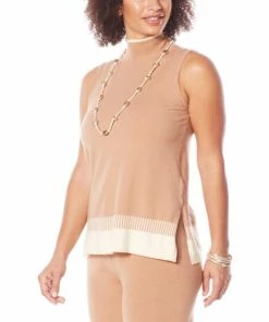 Cheap ❤️ MarlaWynne WynneLayers Colorblocked Intarsia Sweater Knit Tank Light Heather Gray/ecru 🎉 -Outlet MarlaWynne Sales unnamed file 2500