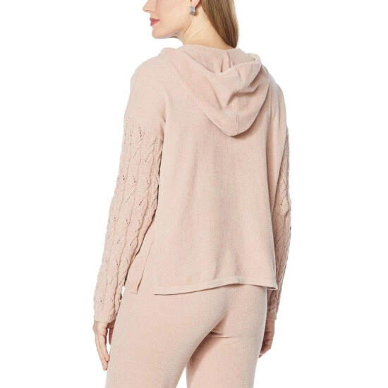 Discount ๐ฅฐ MarlaWynne WynneLayers Chenille Cable-Sleeve Hoodie Blue Gray ๐ 5 Discount ๐ฅฐ MarlaWynne WynneLayers Chenille Cable-Sleeve Hoodie Blue Gray ๐ - Image 3