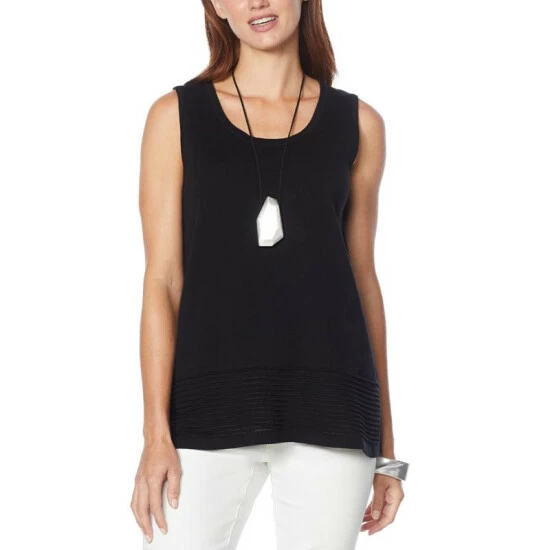 Outlet ๐งจ MarlaWynne WynneLayers Ottoman Stitch Detail Sweater Knit Tank Medium Heather Gray ๐ 6 Outlet ๐งจ MarlaWynne WynneLayers Ottoman Stitch Detail Sweater Knit Tank Medium Heather Gray ๐ - Image 4