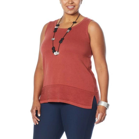 Outlet ๐งจ MarlaWynne WynneLayers Ottoman Stitch Detail Sweater Knit Tank Medium Heather Gray ๐ 7 Outlet ๐งจ MarlaWynne WynneLayers Ottoman Stitch Detail Sweater Knit Tank Medium Heather Gray ๐ - Image 5