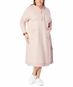 Cheapest ✔️ MarlaWynne WynneLayers Any Day Hooded French Terry Lounge 👗 Dress Rose ✨ -Outlet MarlaWynne Sales unnamed file 263