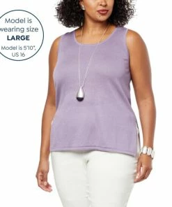 Promo ❤️ MarlaWynne WynneLayers Sweater Knit Tank Cloud 👍 -Outlet MarlaWynne Sales unnamed file 2649