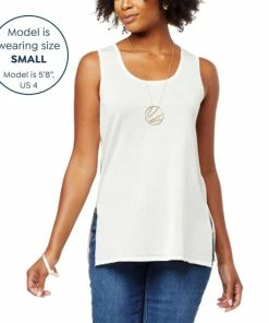 Promo ❤️ MarlaWynne WynneLayers Sweater Knit Tank Cloud 👍 -Outlet MarlaWynne Sales unnamed file 2652