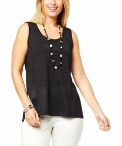 Promo ❤️ MarlaWynne WynneLayers Sweater Knit Tank Cloud 👍 -Outlet MarlaWynne Sales unnamed file 2653