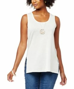 Promo ❤️ MarlaWynne WynneLayers Sweater Knit Tank Cloud 👍 -Outlet MarlaWynne Sales unnamed file 2654