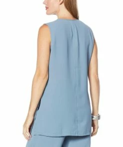 Flash Sale 👍 MarlaWynne Wynne Layers Washed Crepe Sleeveless Tunic Mink ✨ -Outlet MarlaWynne Sales unnamed file 2667