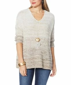 Cheap ✨ MarlaWynne Unstructured Ombré Marled Knit Sweater Rose 🔥 -Outlet MarlaWynne Sales unnamed file 2675