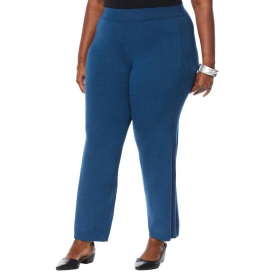 Outlet ๐ฏ MarlaWynne Sweater Knit Pull-On Pant With Rib Trim Fern โญ 5 Outlet ๐ฏ MarlaWynne Sweater Knit Pull-On Pant With Rib Trim Fern โญ - Image 3