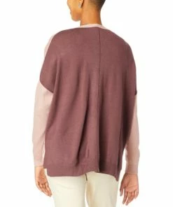 Flash Sale 🌟 MarlaWynne WynneLayers SoftKNIT 2-Tone Unstructured Cardigan Woodrose/plumberry 🎁 -Outlet MarlaWynne Sales unnamed file 2694