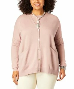 Flash Sale 🌟 MarlaWynne WynneLayers SoftKNIT 2-Tone Unstructured Cardigan Woodrose/plumberry 🎁 -Outlet MarlaWynne Sales unnamed file 2698