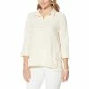 Deals 🛒 MarlaWynne Running Stitch Henley Popover Soft Peach 😀
