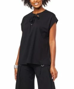 Cheap ✨ MarlaWynne WynneCollection Polished Knit Top With Grommet Detail Olive ✔️ -Outlet MarlaWynne Sales unnamed file 2712