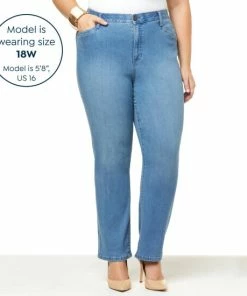 Promo 🥰 MarlaWynne "As Is" WynneDenim Performance Stretch Straight Leg Jean Gray ⌛ -Outlet MarlaWynne Sales unnamed file 2728