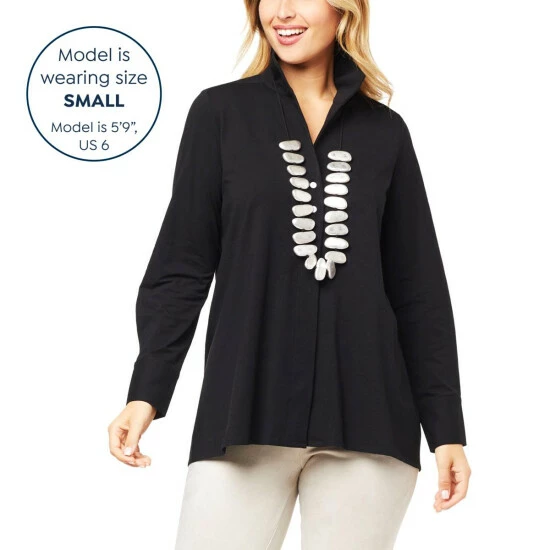 Wholesale โ MarlaWynne WynneLayers Easy Fit Everyday Cotton Knit ๐ Shirt Blue Fog ๐ 9 Wholesale โ MarlaWynne WynneLayers Easy Fit Everyday Cotton Knit ๐ Shirt Blue Fog ๐ - Image 7