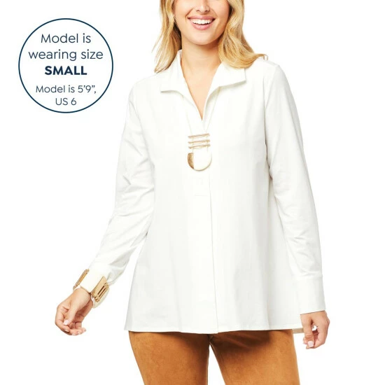 Wholesale โ MarlaWynne WynneLayers Easy Fit Everyday Cotton Knit ๐ Shirt Blue Fog ๐ 10 Wholesale โ MarlaWynne WynneLayers Easy Fit Everyday Cotton Knit ๐ Shirt Blue Fog ๐ - Image 8