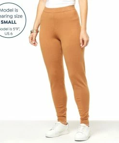 Best Sale 😀 MarlaWynne "As Is" WynneLayers SoftKNIT Slouch Pant Dark Camel ✨ -Outlet MarlaWynne Sales unnamed file 2765