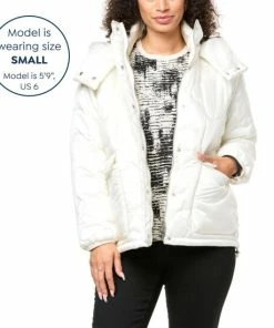 Best Pirce 👍 MarlaWynne "As Is" WynneCollection Pearlized Hooded Puffer Jacket With Pockets Bronze ❤️ -Outlet MarlaWynne Sales unnamed file 2775