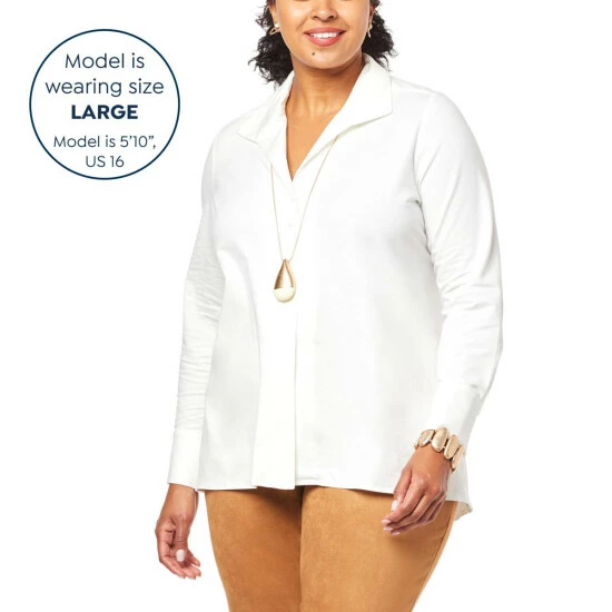 Wholesale โ MarlaWynne WynneLayers Easy Fit Everyday Cotton Knit ๐ Shirt Blue Fog ๐ 14 Wholesale โ MarlaWynne WynneLayers Easy Fit Everyday Cotton Knit ๐ Shirt Blue Fog ๐ - Image 12