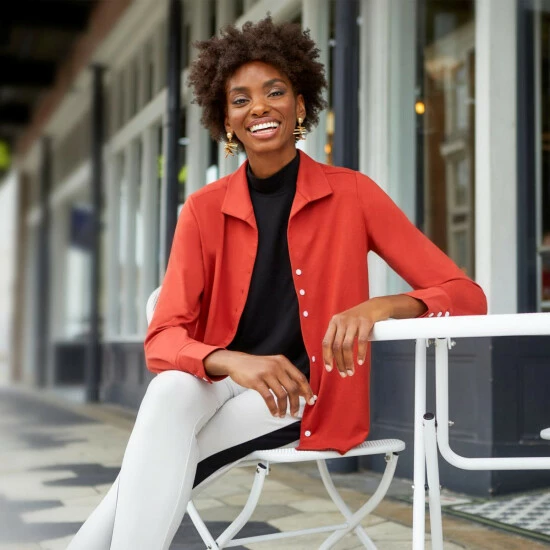 Wholesale โ MarlaWynne WynneLayers Easy Fit Everyday Cotton Knit ๐ Shirt Blue Fog ๐ 17 Wholesale โ MarlaWynne WynneLayers Easy Fit Everyday Cotton Knit ๐ Shirt Blue Fog ๐ - Image 15