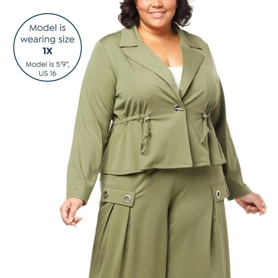 Best Pirce ๐ MarlaWynne "As Is" WynneCollection Cropped Single-Breasted Trench Jacket Black ๐ 8 Best Pirce ๐ MarlaWynne "As Is" WynneCollection Cropped Single-Breasted Trench Jacket Black ๐ - Image 6