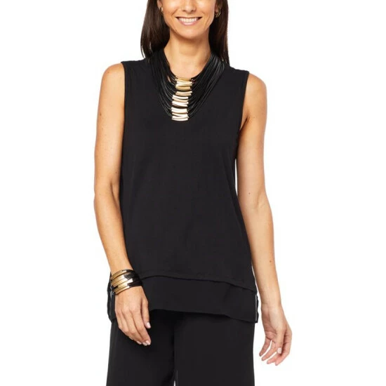 New โญ MarlaWynne "As Is" WynneLayers Mixed Media Tank Black ๐ฅ 6 New โญ MarlaWynne "As Is" WynneLayers Mixed Media Tank Black ๐ฅ - Image 4