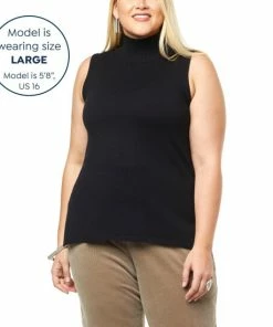Deals 🧨 MarlaWynne WynneLayers SoftKNIT Mock-Neck Tank Dark Camel ⭐ -Outlet MarlaWynne Sales unnamed file 288