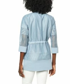 Hot Sale 🥰 MarlaWynne WynneLayers Polished Knit Mixed Media Mesh Jacket ⌛ -Outlet MarlaWynne Sales unnamed file 2880