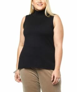 Deals 🧨 MarlaWynne WynneLayers SoftKNIT Mock-Neck Tank Dark Camel ⭐ -Outlet MarlaWynne Sales unnamed file 289