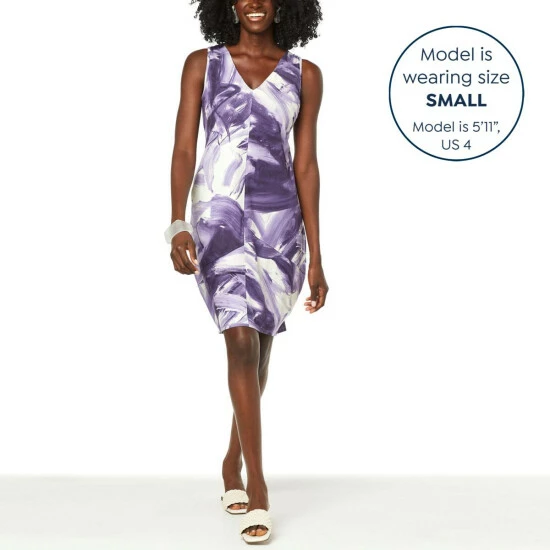 Coupon ๐คฉ "As Is" MarlaWynne Print Polished Knit Lantern ๐ Dress Purple Brushstroke ๐ 11 Coupon ๐คฉ "As Is" MarlaWynne Print Polished Knit Lantern ๐ Dress Purple Brushstroke ๐ - Image 9