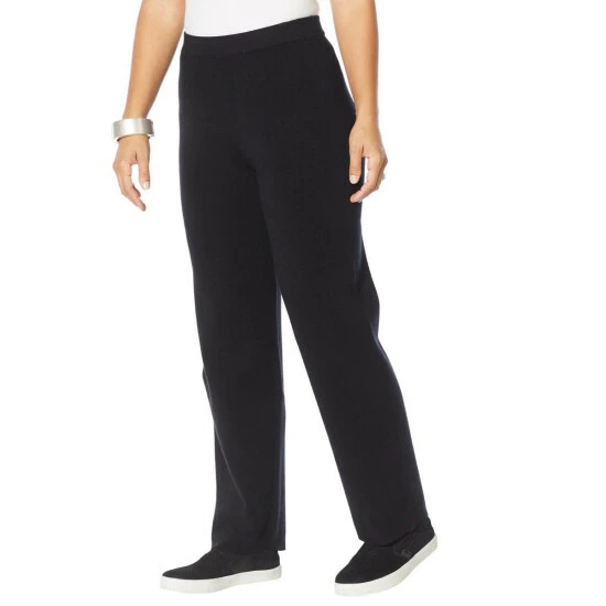 Budget ๐ฅฐ "As Is" MarlaWynne Sweater Knit Straight Leg Pull-On Pant Black ๐ฅฐ 3 Budget ๐ฅฐ "As Is" MarlaWynne Sweater Knit Straight Leg Pull-On Pant Black ๐ฅฐ