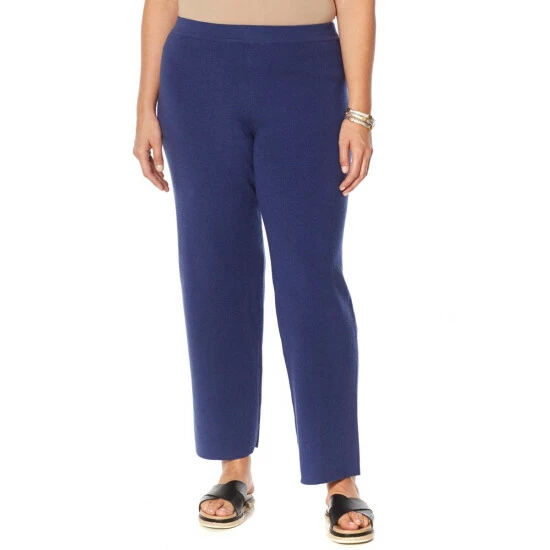 Budget ๐ฅฐ "As Is" MarlaWynne Sweater Knit Straight Leg Pull-On Pant Black ๐ฅฐ 4 Budget ๐ฅฐ "As Is" MarlaWynne Sweater Knit Straight Leg Pull-On Pant Black ๐ฅฐ - Image 2