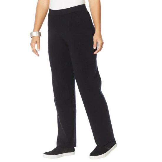 Budget ๐ฅฐ "As Is" MarlaWynne Sweater Knit Straight Leg Pull-On Pant Black ๐ฅฐ 6 Budget ๐ฅฐ "As Is" MarlaWynne Sweater Knit Straight Leg Pull-On Pant Black ๐ฅฐ - Image 4