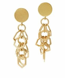 Discount 🤩 MarlaWynne Hexagon-Link Cluster Earrings 🔔