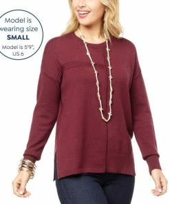 Best Sale 🥰 MarlaWynne "As Is" WynneLayers SoftKNIT Sweater With Seam Details 👍 -Outlet MarlaWynne Sales unnamed file 3116