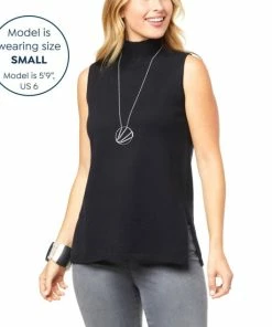 Best deal 🛒 MarlaWynne "As Is" WynneLayers SoftKNIT Mock-Neck Tank ✔️ -Outlet MarlaWynne Sales unnamed file 3124